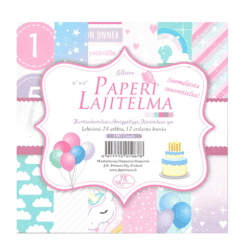 Paperilajitelma candy glitter n. 15x15cm | säästötalo latvala